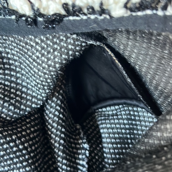 Bagatelle Collection Black & Ivory Blazer with Shoulder Pads Size XL - Picture 9 of 14